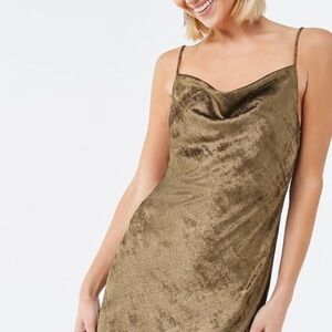 Forever 21 Gold Mini Dress